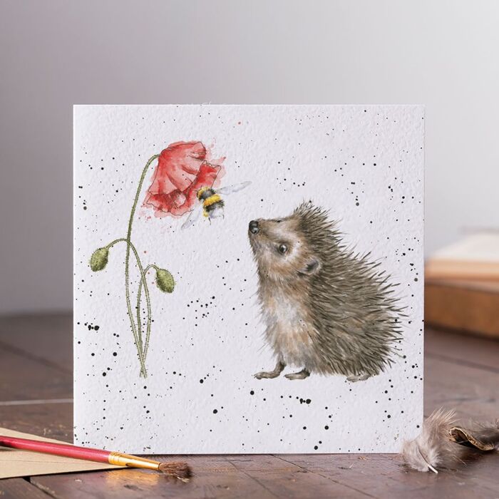 Wrendale Designs "Busy as a Bee" Hedgehog Card